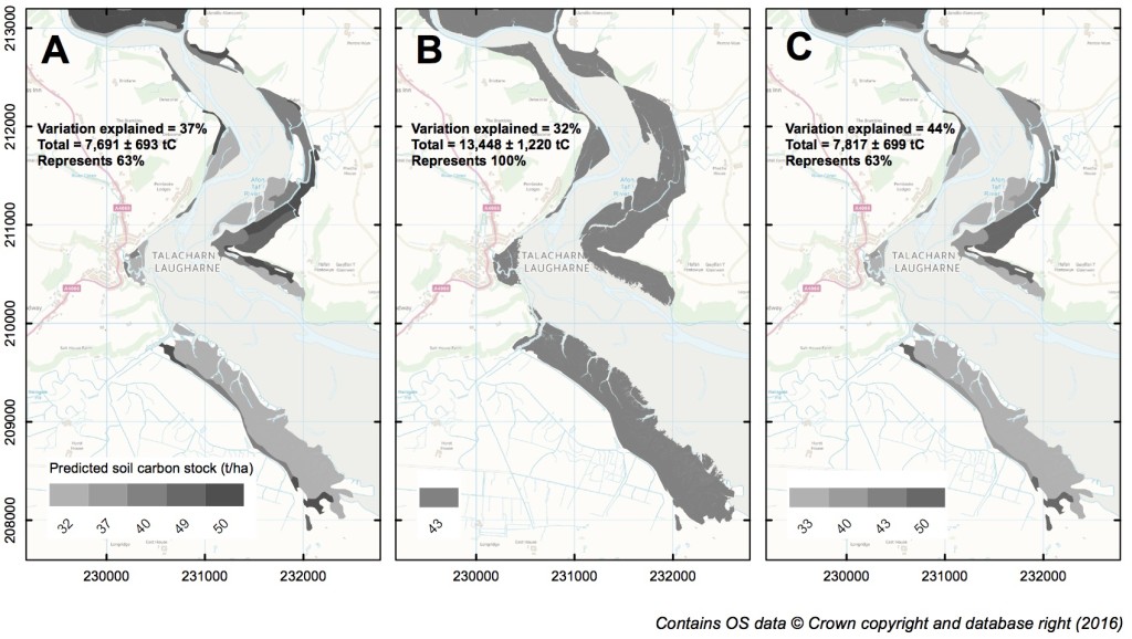 The manual includes directions on how to make predictions of carbon stocks using GIS mapping.